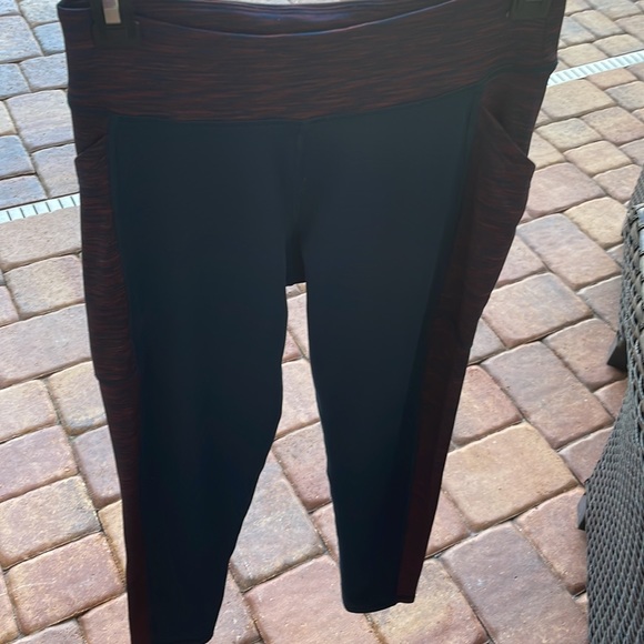 Aeropostale Live Love Dream Athletic Leggings sz L Soft Pockets Like NEW Cute - Picture 14 of 17